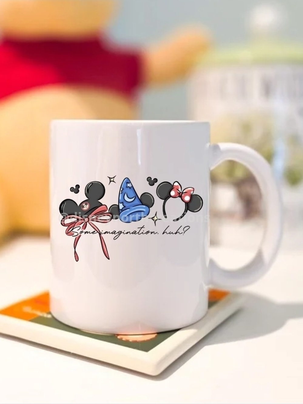 Disney-Inspired Mickey Ears Ceramic Coffee Mug